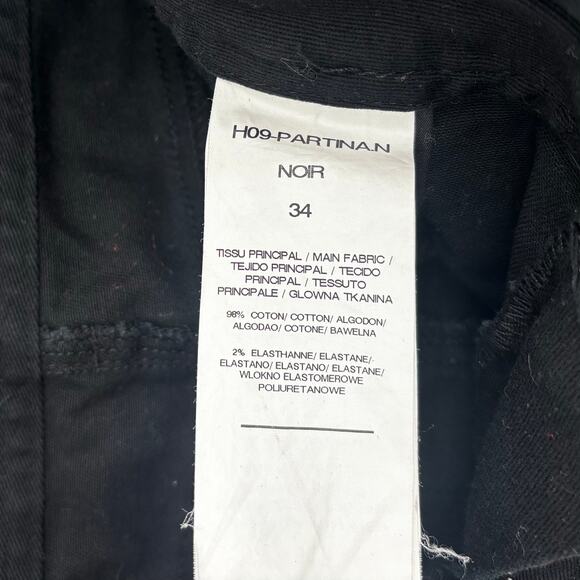 Morgan de Toi Black Studded Stretch Mini Skirt Size 28 - Picture 7 of 8